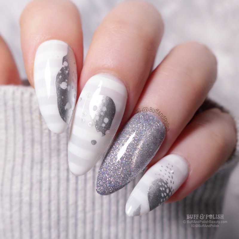 Buff & Polish - Born Pretty Holo Cat Eye Gel & TSG01 Nothing (sheer jelly gel)