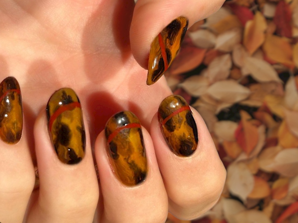 How to Recreate Blake Lively's Custom Tortoiseshell Manicure