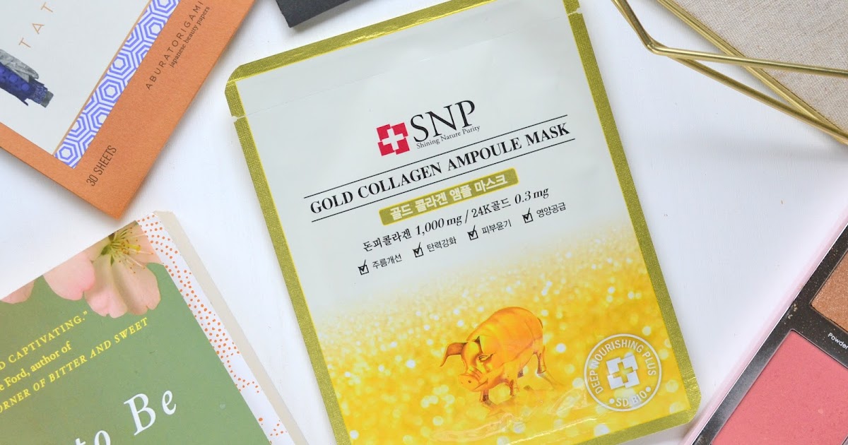 SHEET MASK | SNP Gold Collagen Ampoule Mask #LunarJanuary | Cosmetic Proof