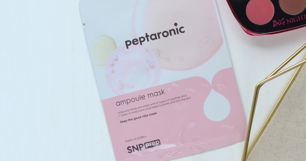 SHEET MASK | SNP Peptaronic Ampoule Mask #LunarJanuary | Cosmetic Proof
