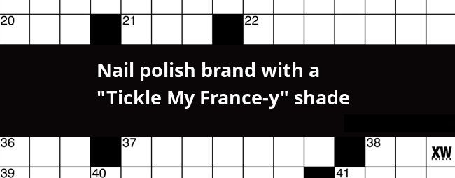 Nail Polish Brand Crossword Clue