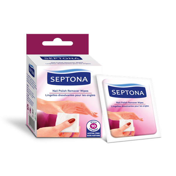 Septona Nail Polish Remover Wipes 10 pieces – Room Service Q8