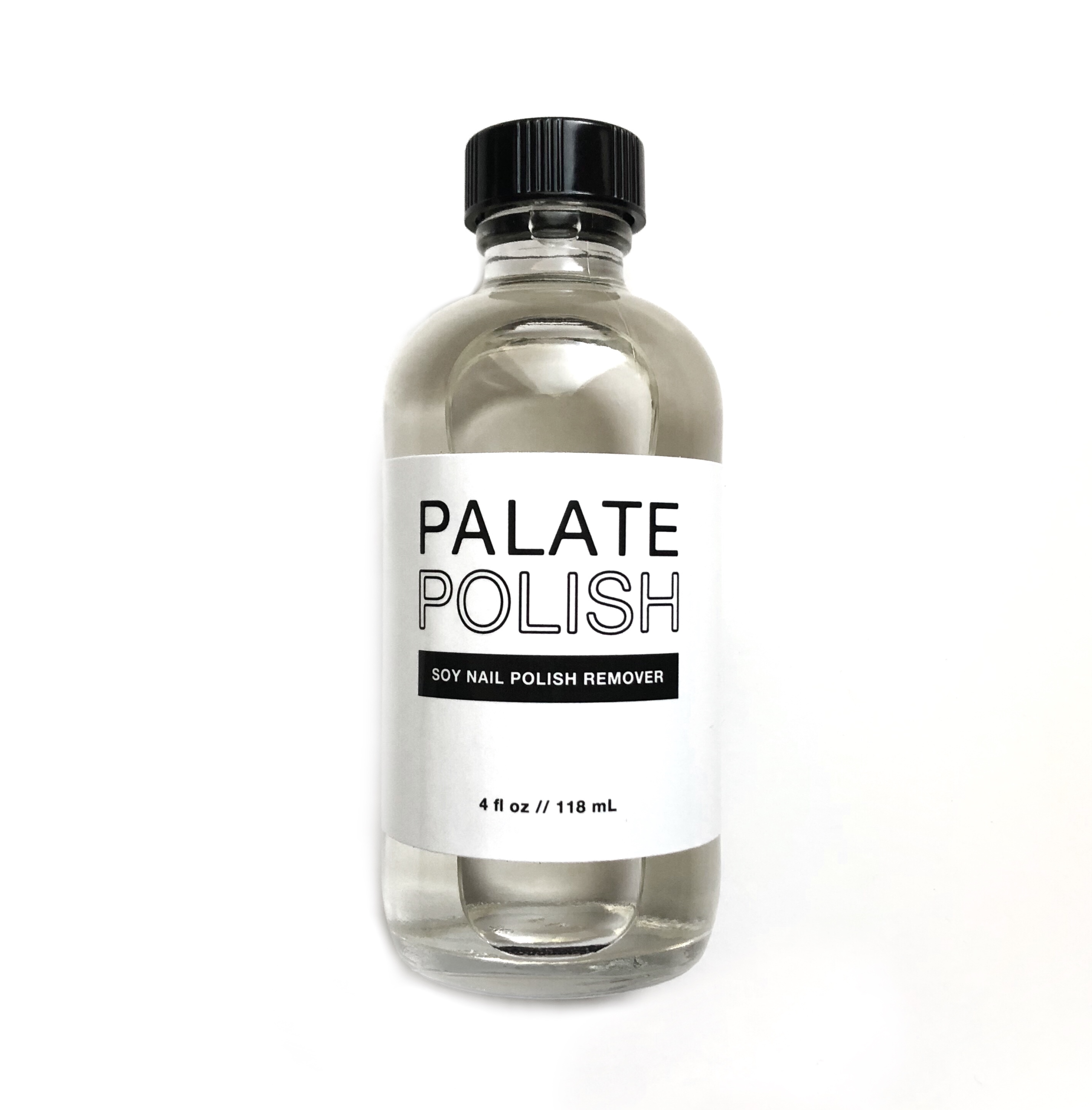 bottle of soy nail polish remover