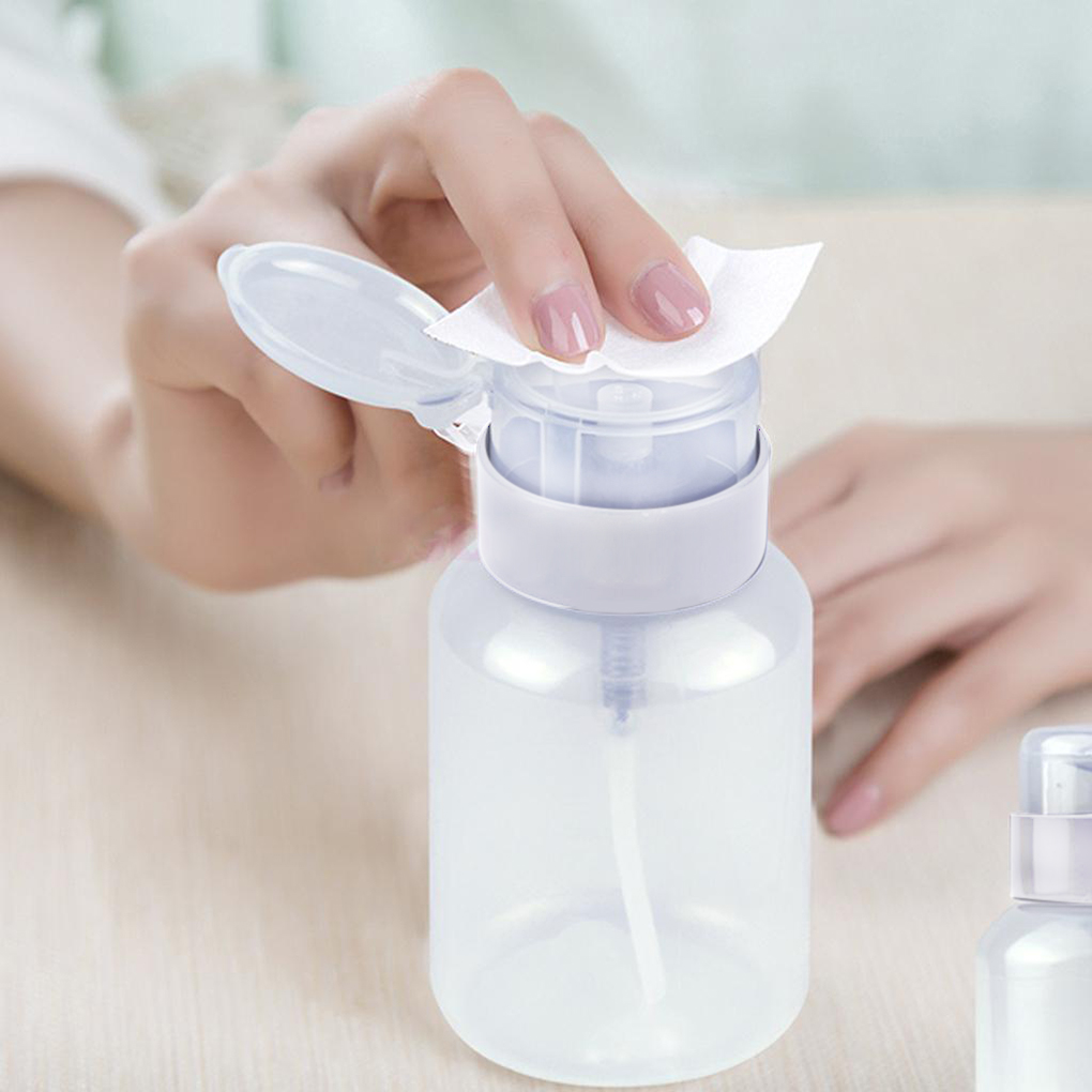 1Pcs Gel Nail Remover Bottle Spray Empty Pump Dispenser Nail Cleanser Liquid Bottle 120Ml Acetone Polish