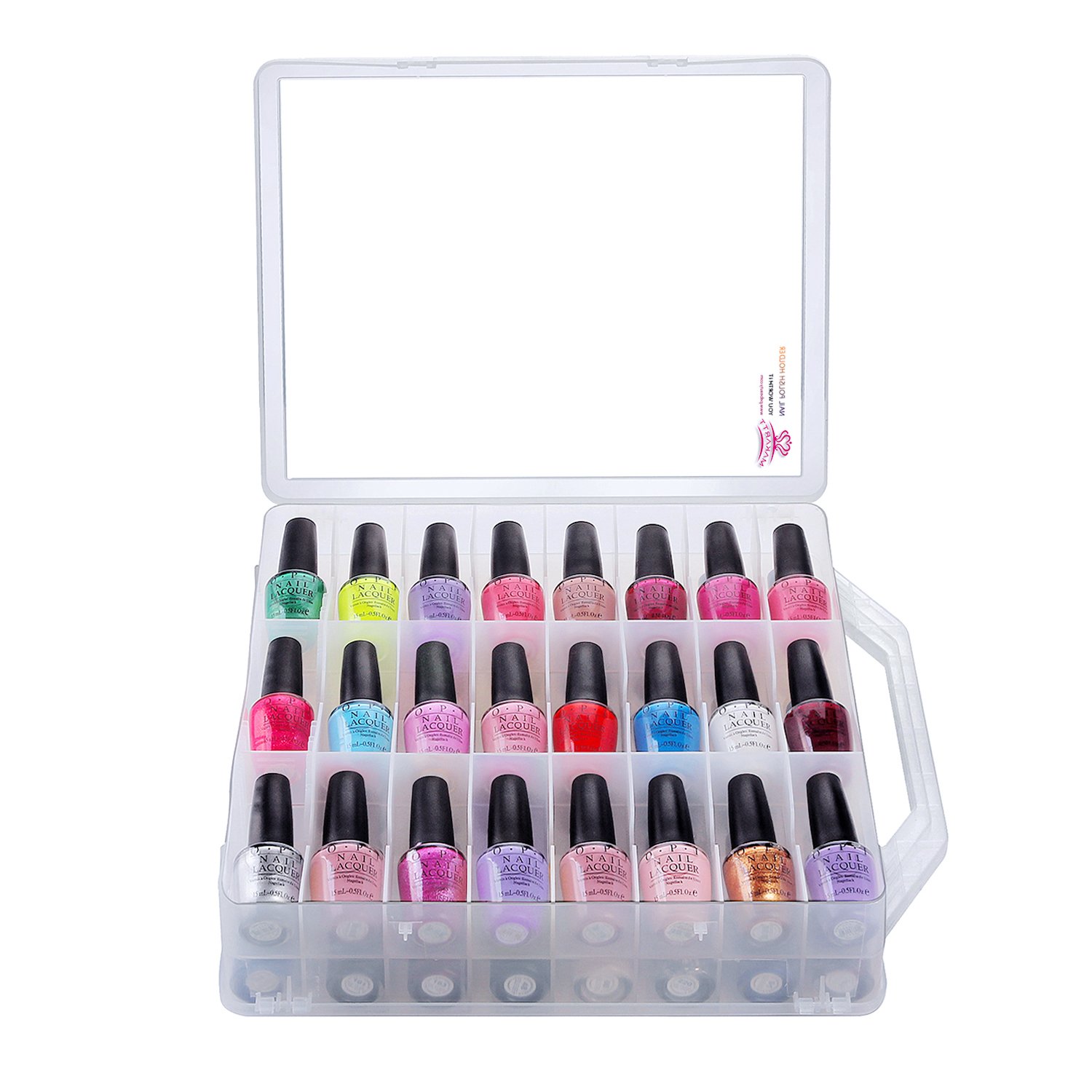 Nail Polish Holder Case Box Bottle Rack Organizer Carry Bag Storage