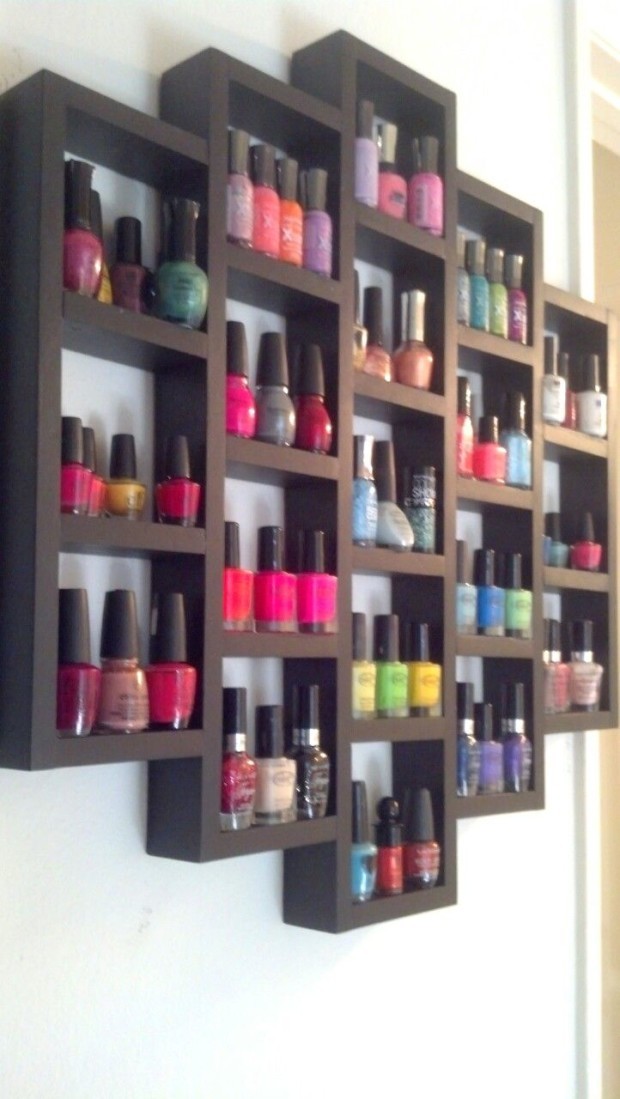 DIY Nail Polish Organizer Idea