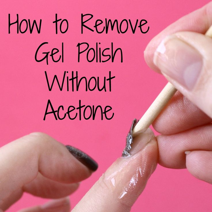 removing gel polish without acetone