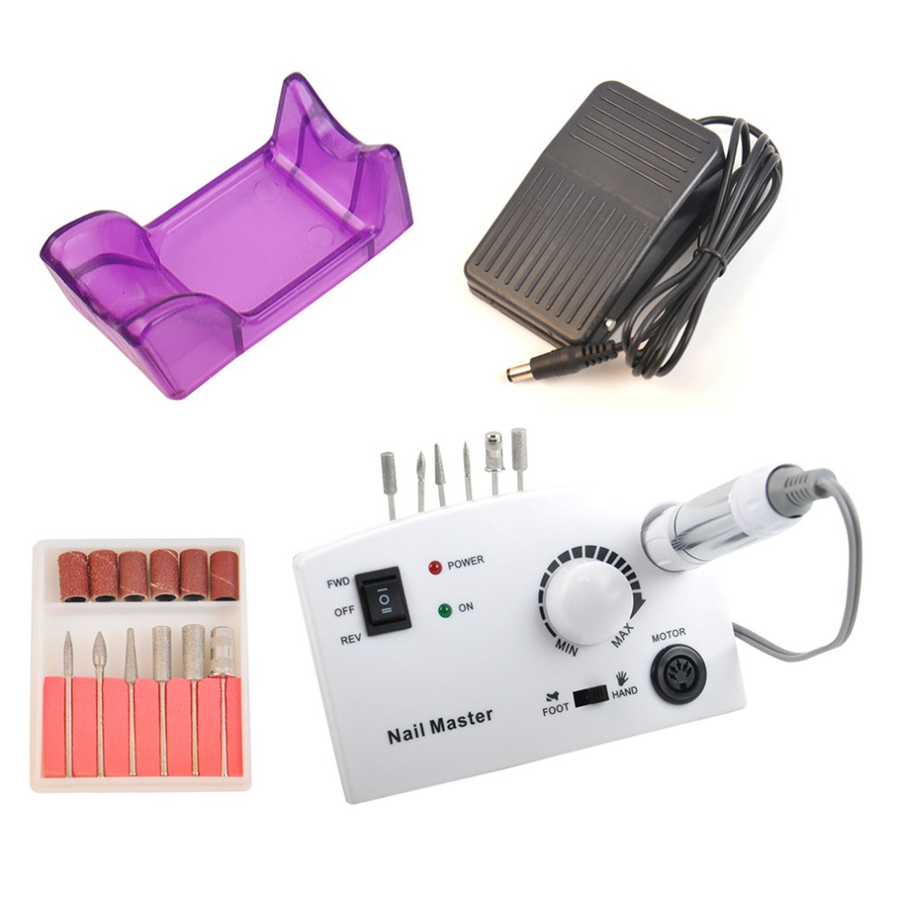 Pro Nail Polish Remover Machine 110 240V 30000RPM White Electric Nail